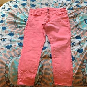 Hot pink Gap ankle pants